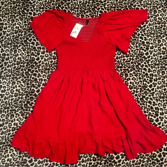 LILLUSORY Women's Flowy Casual Mini Dress size M NWT - Picture 2 of 5